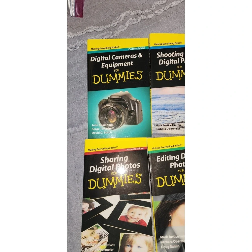 Lot 4 Books Digital SLR Cameras Photography Dummies Sharing Equi Shooting Editin
